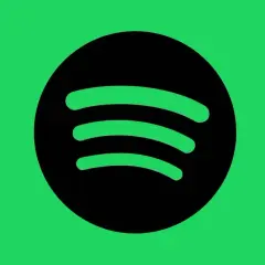 Logo Spotify na zielonym tle.