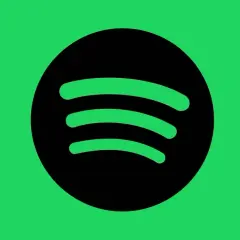 Logo Spotify na zielonym tle.